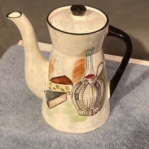 VTG 1950's Capri by Royal Sealy Japan Ceramic Coffee/Chocolate Pot-Japan-VGUC